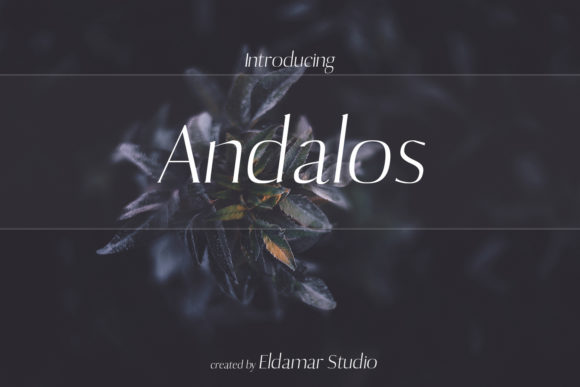 Andalos: A Modern Serif Font for Crafters