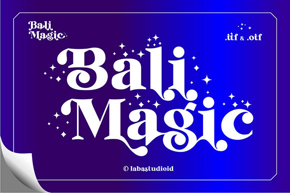 Bali Magic: A Bold Serif Font for Web Design
