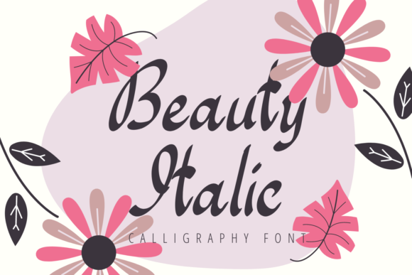 Beauty Italic: A Delicate Script Font for Editorial Design