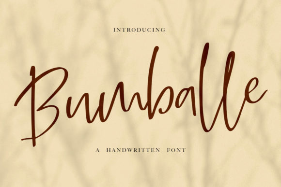 Bumballe: A Timeless Script Handwritten Font for Makers