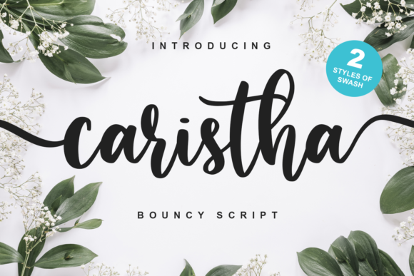 Caristha: A Sweet Hand-Lettered Font for Web Design
