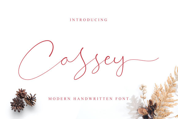Cassey: The Elegant Script Font for Makers