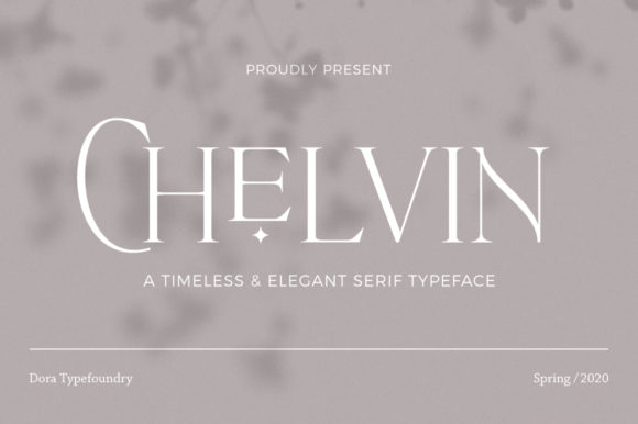 Chelvin: A Neat and Tall Serif Font for Modern Marketing