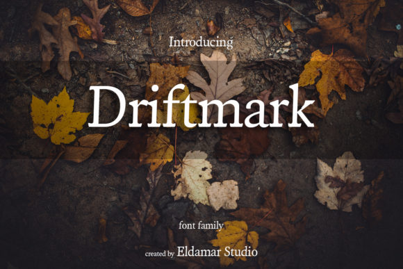 Driftmark: A Minimal Serif Font for Modern Branding