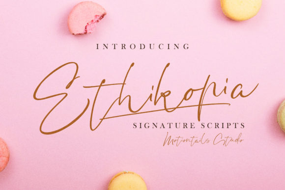 Ethikopia: A Delicate Handwritten Font for Branding