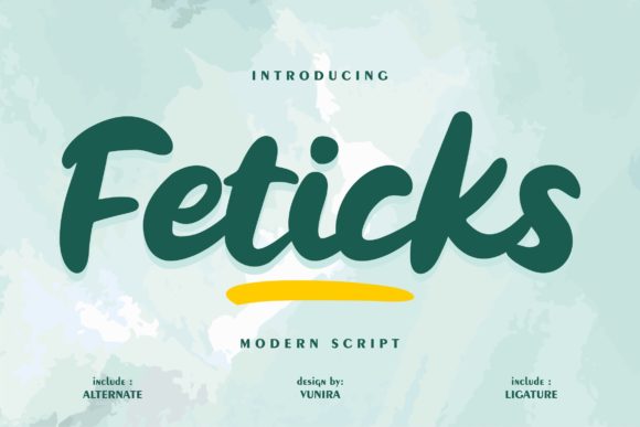 Feticks: A Bold Modern Handwritten Font for Campaigns