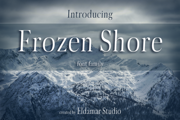 Frozen Shore: A Tall Serif Font for Editorial Design