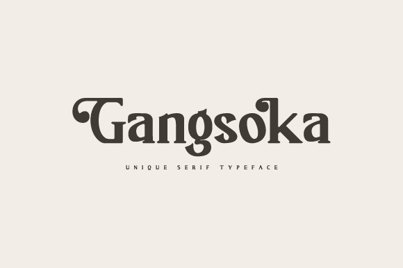 Gangsoka: A Premium Serif Font for Classy Branding