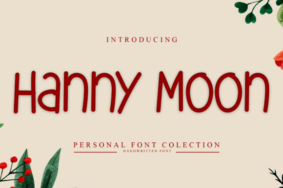 Hanny Moon: A Natural Handwritten Font for Editors