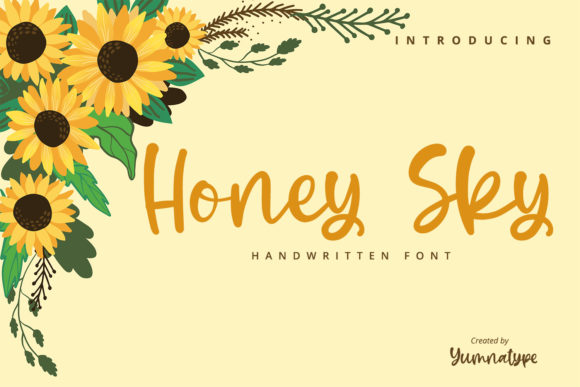 Honey Sky: A Friendly Handwritten Font for Editors