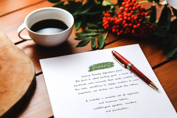 Insani - Beauty Signature: A Modern Script Font for Editors