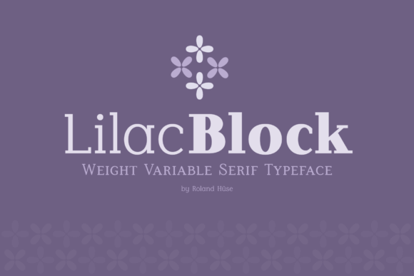 Lilac Block: A Neat Serif Font for Campaigns