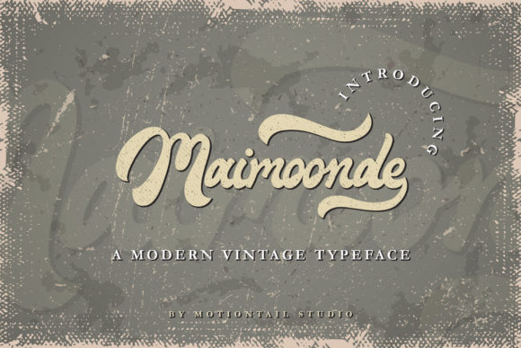 Maimoonde: The Vintage Script Font for Marketers
