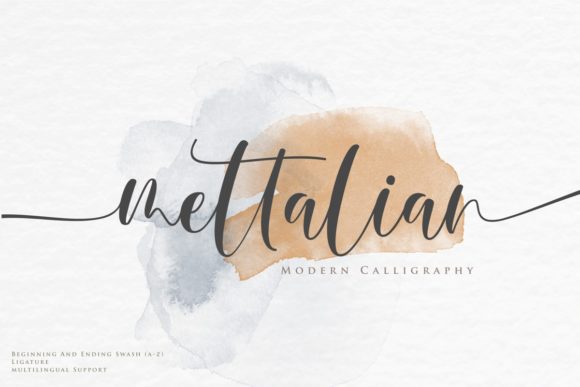 Mettalian: A Delicate Script Handwritten Font for Makers