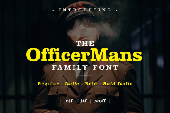 Officer Mans: A Natural Serif Font for Crafters