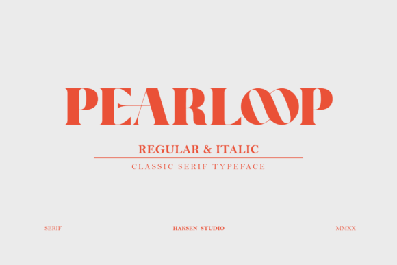 Pearloop: The Elegant Serif Font for Business Branding