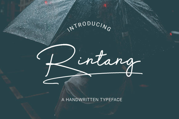Rintang: A Trendy Script Handwritten Font for Editors