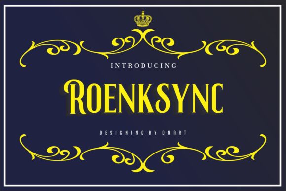 Roenksync: A Vintage Serif Font for Classy Branding