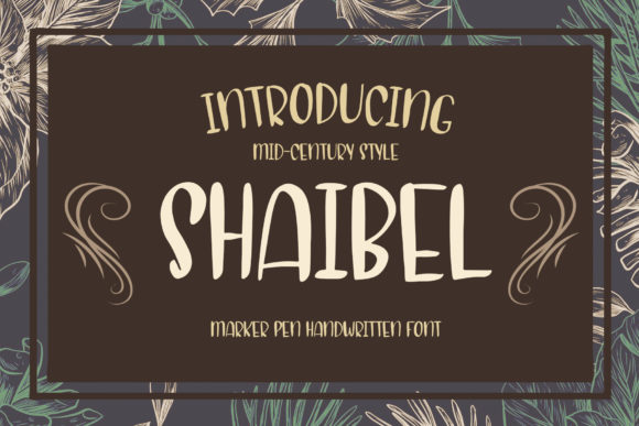Shaibel: A Stylish Script Handwritten Font for Branding