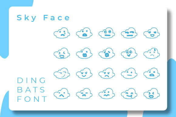 Sky Face: A Unique Dingbats Font for Editorial Design