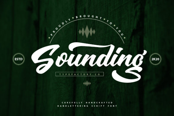 Sounding: A Vintage Handwritten Font for Editorial Design