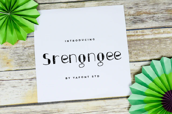 Srengngee: A Cute Handwritten Font for Crafters