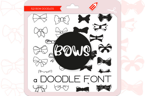 The Bows: A Cute Dingbats Font for Branding