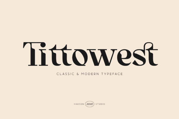 Tittowest: A Futuristic Serif Font for Modern Editorial Design